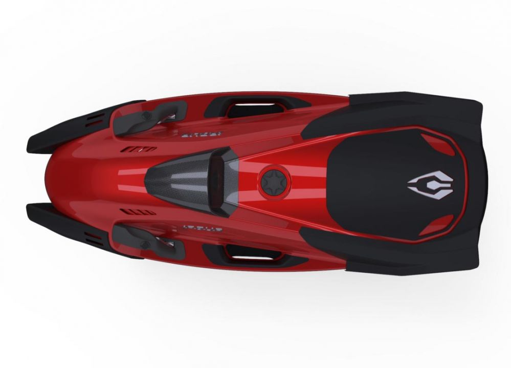 iAqua podvodni skuter SeaDart MAX+ Portside crvena
