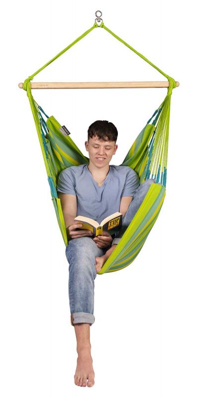 La Siesta viseća stolica Domingo Basic limeta zelena