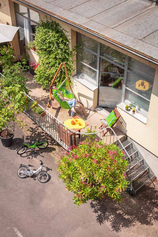 La Siesta viseća stolica Domingo Basic limeta zelena