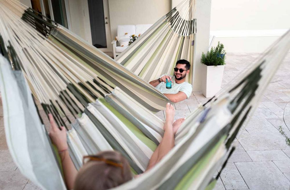La Siesta viseća stolica Domingo Kingsize cedar