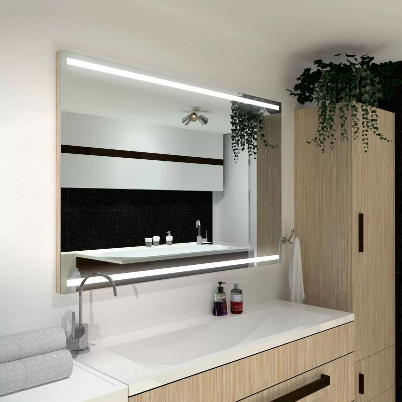 LED ogledalo za kupaonicu Denver 70x50 LEDsat toplo 2700K