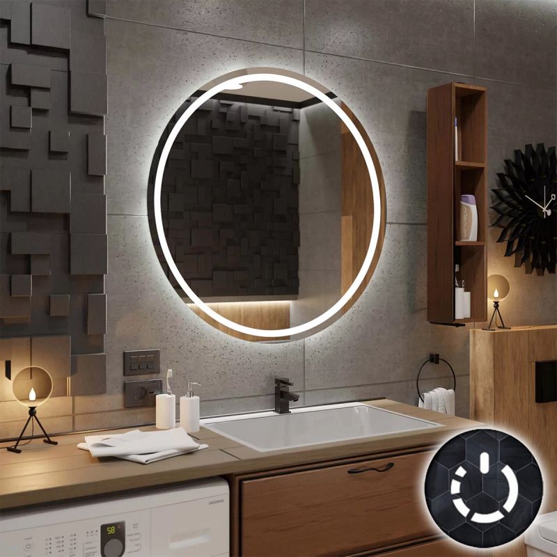 LED ogledalo za kupaonicu London – okrugla ogledala 50 LEDsat Neutralno 4000K