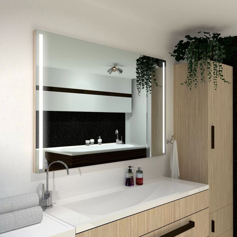 LED ogledalo za kupaonicu Paris – pravokutna ogledala 60X80 LEDsat Neutralno 4000K