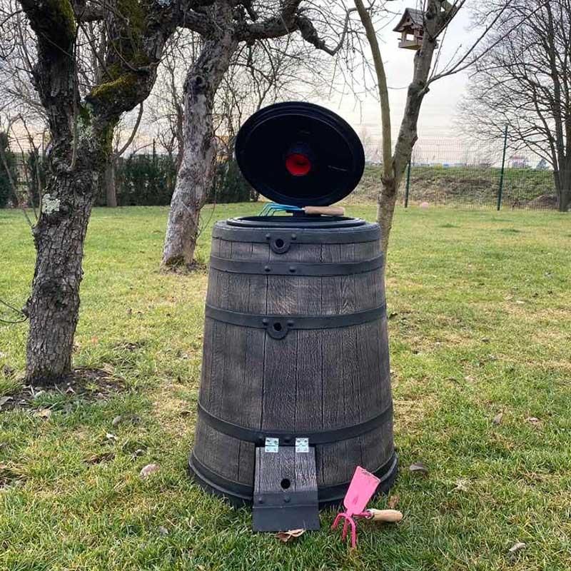 Roto komposter imitacija drva 130 L