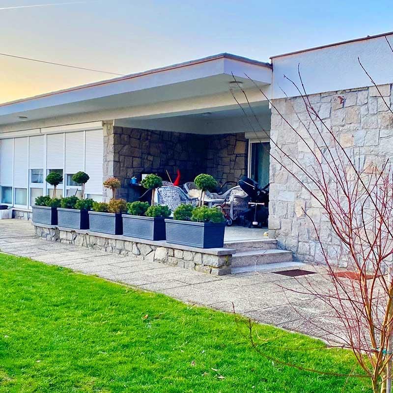 Roto cvjetna posuda Line čokolada L