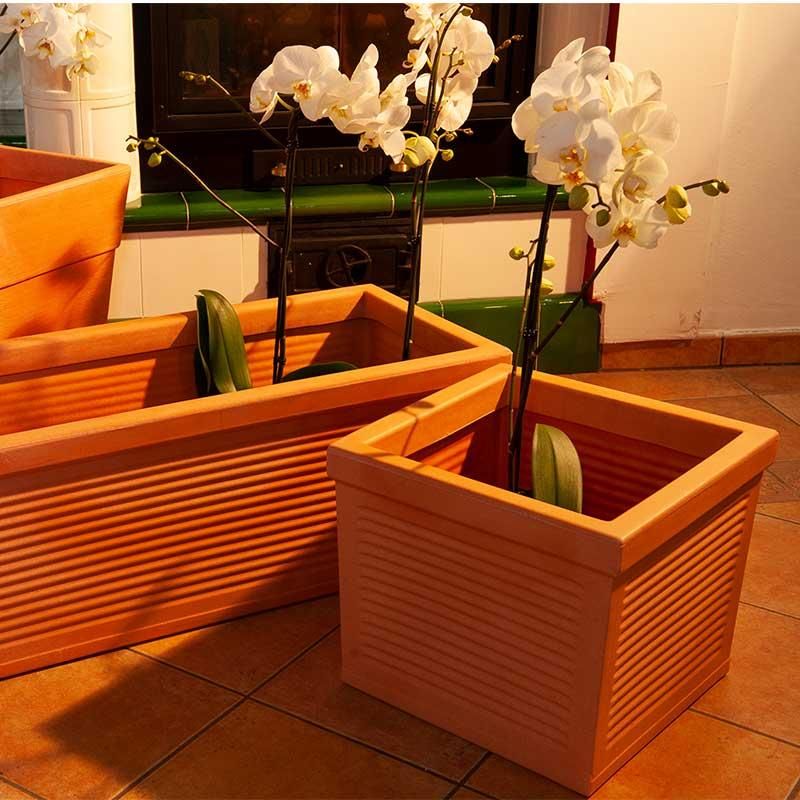 Roto cvjetna posuda Line siva XL