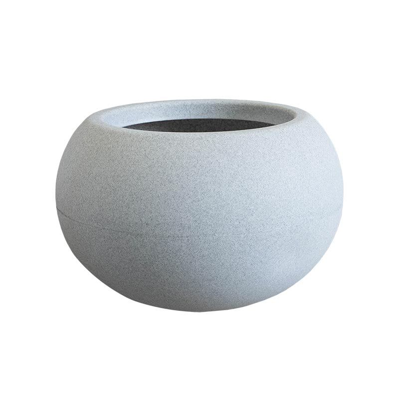 Roto cvjetna posuda Swing niska siva L