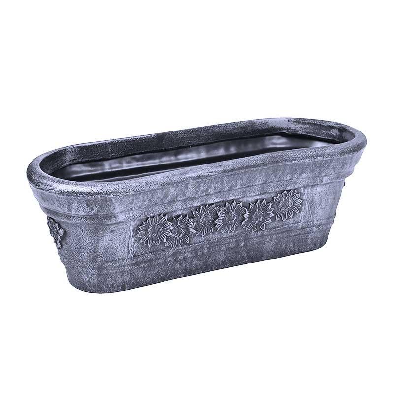 Roto ovalna tegla za cvijeće Planika granit