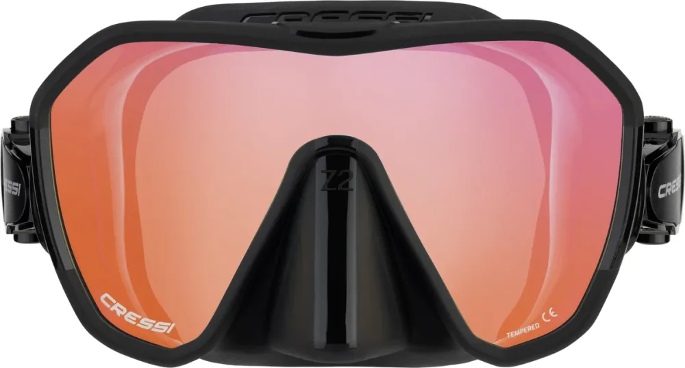 Cressi Z2 Frameless maska za ronjenje narančasta