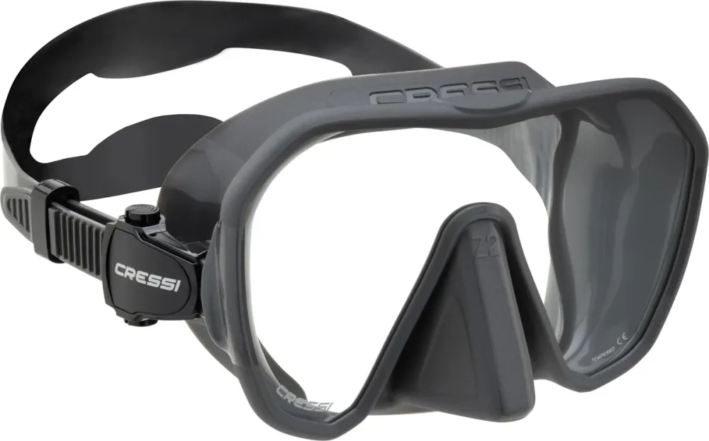 Cressi Z2 Frameless maska za ronjenje siva