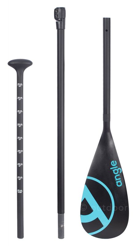 Angle veslo za sup HYBRID karbon 6 trodjelno