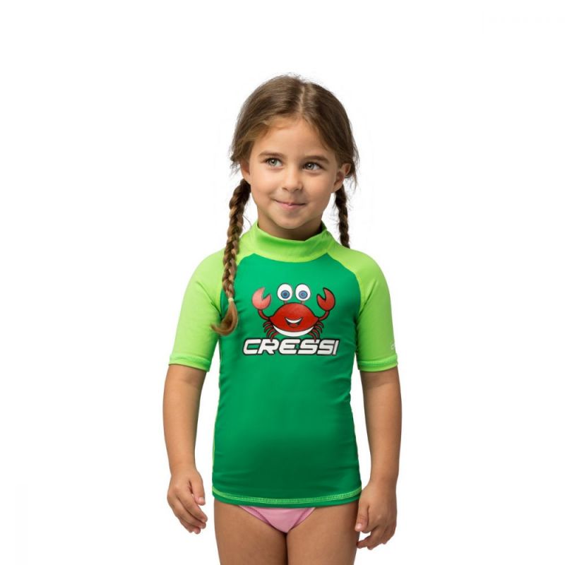 cressi rash guard crabby za djecu kratki rukav