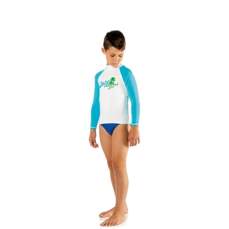 Cressi rash guard za djecu - dugi rukavi bijela 8 godina