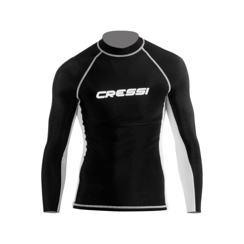 cressi rash guard za muskarce dugi rukav crna