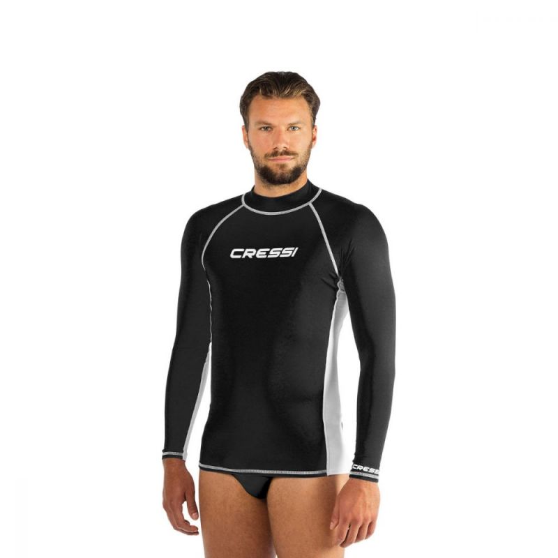Cressi rash guard za muškarce - dugi rukav crna XXXL