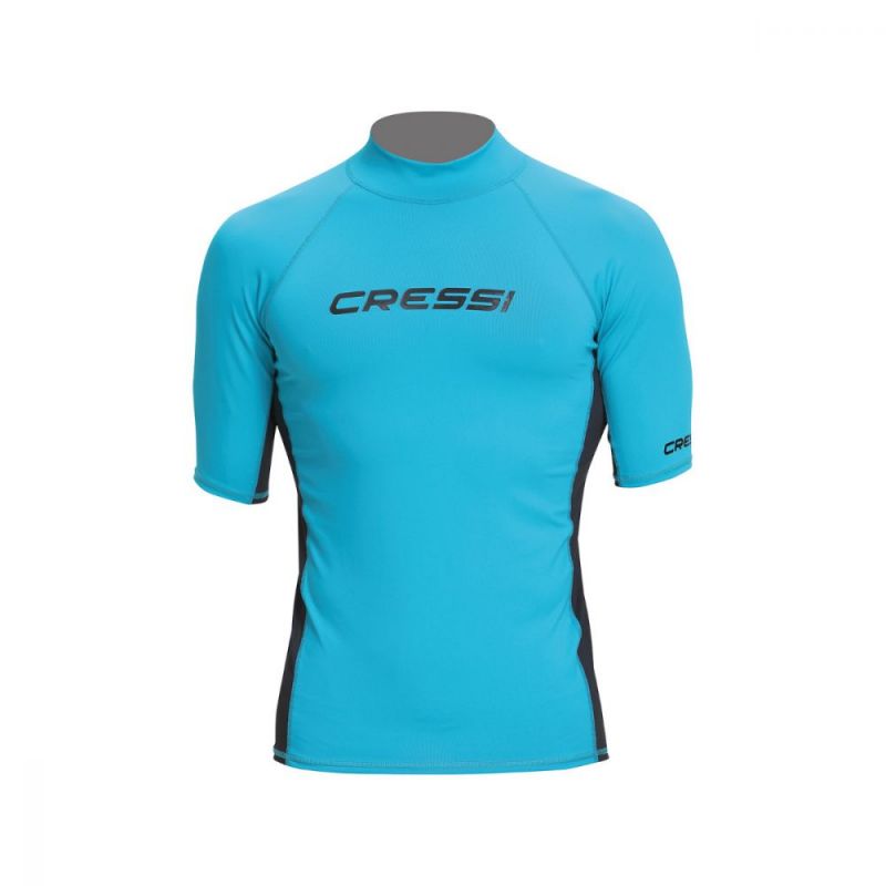 cressi rash guard za muskarce kratki rukavi aquacrna