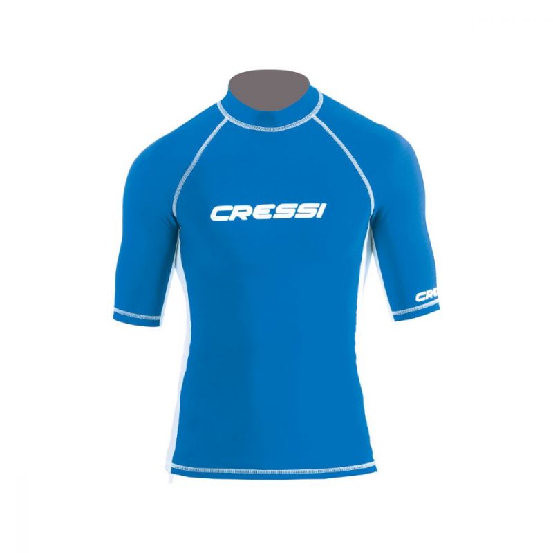 cressi rash guard za muskarce kratki rukavi plava