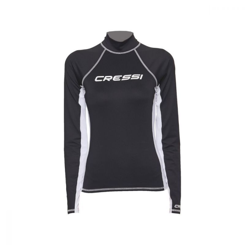 cressi rash guard za zene dugi rukav crna