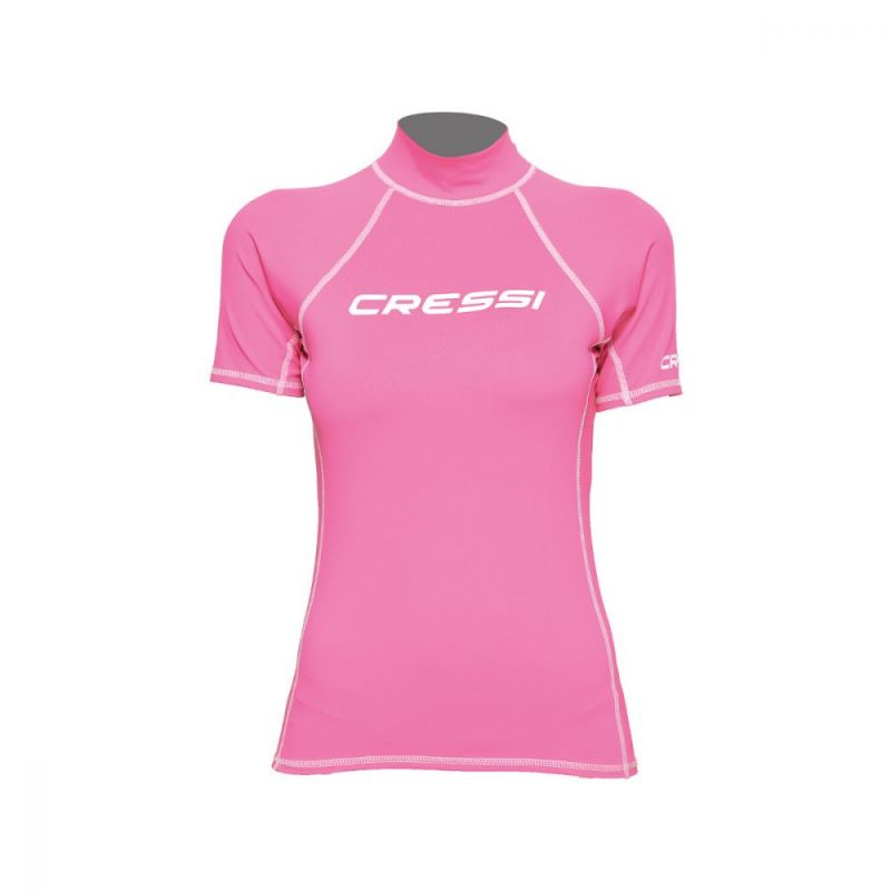 Cressi rash guard za žene - kratki rukav roza M