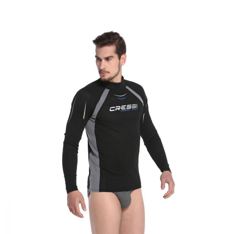 cressi termo rash guard za muskarce dugi rukavi crna