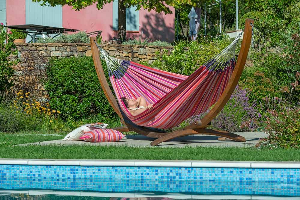 La Siesta bio pamuk viseća mreža za ležanje Modesta Double flamingo