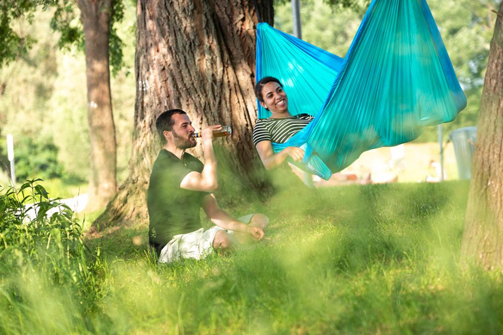 La Siesta viseća ležaljka za dvije osobe Colibri tirkizna