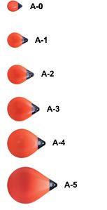 Polyform Bokobran za brod Serija A narančasta A-2