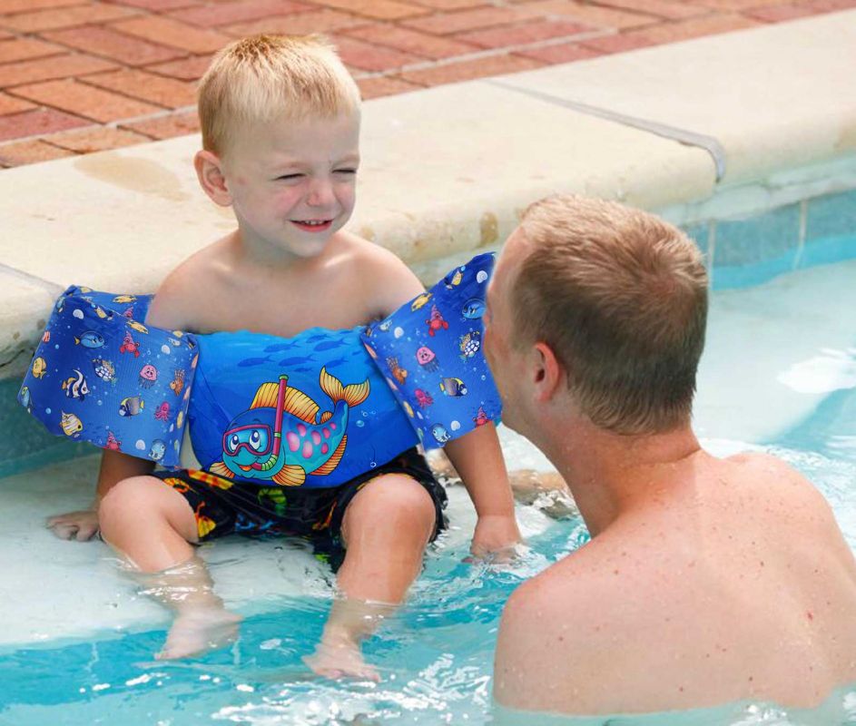 Prsluk za plivanje za djecu 3u1 Aquarius jumper hobotnica