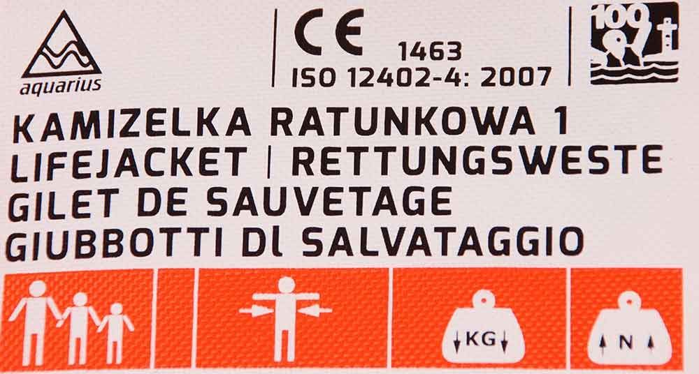 Prsluk za spašavanje Aquarius narančast S 60N