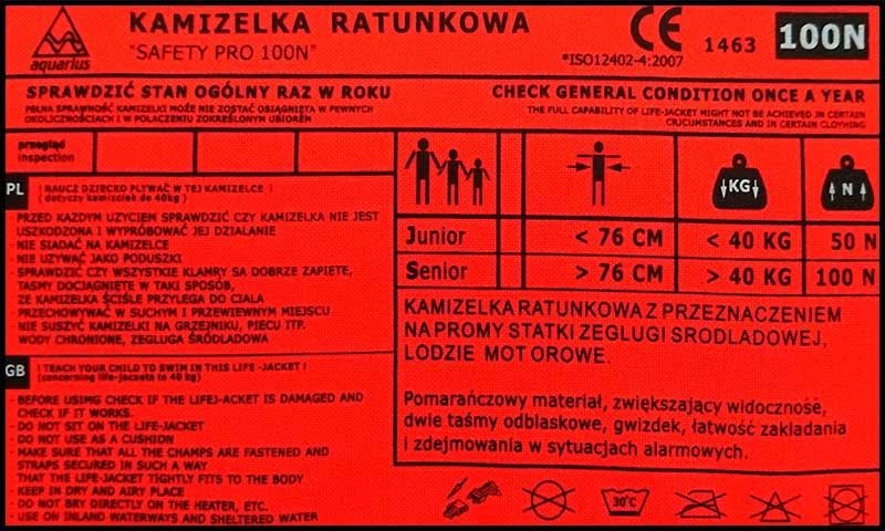 Prsluk za spašavanje Aquarius Safety PRO senior