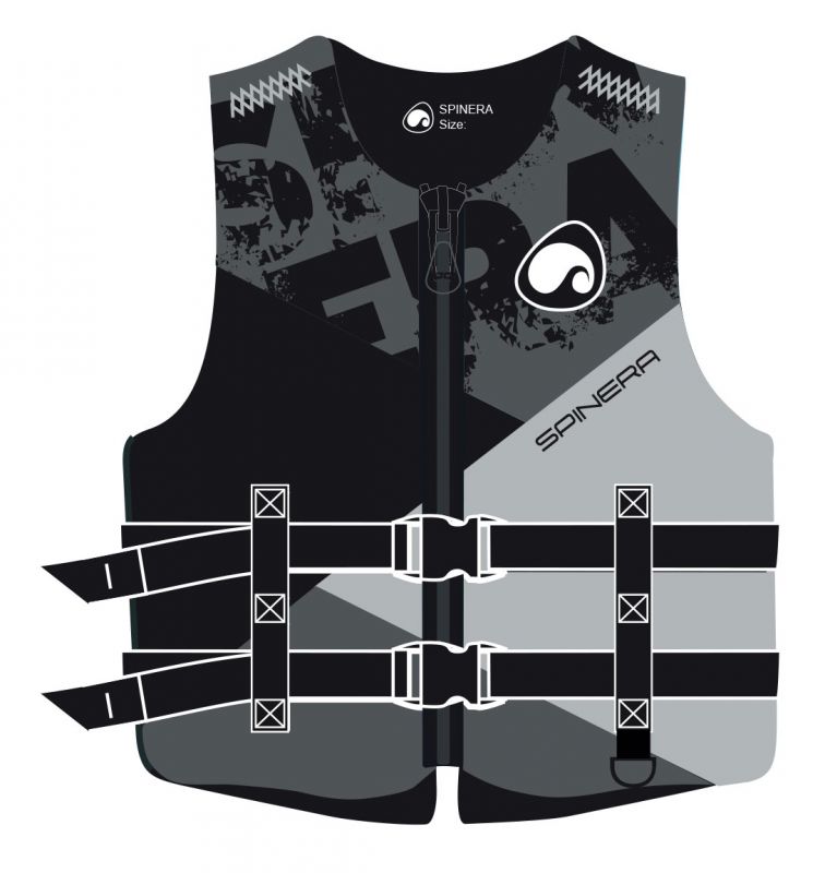 Spinera Jet Ski Relax Neoprene 50N prsluk za spašavanje siv XXL