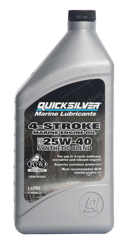 quicksilver 25w40 sinteticno motorno ulje za 4t motore