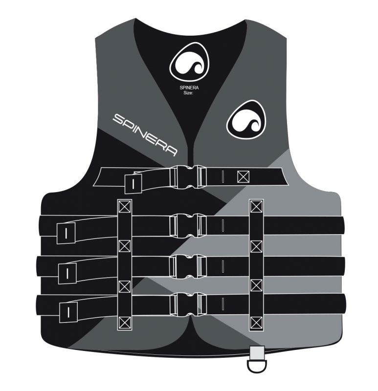 spinera prsluk za spasavanje deluxe 4 buckle nylon vest 50n