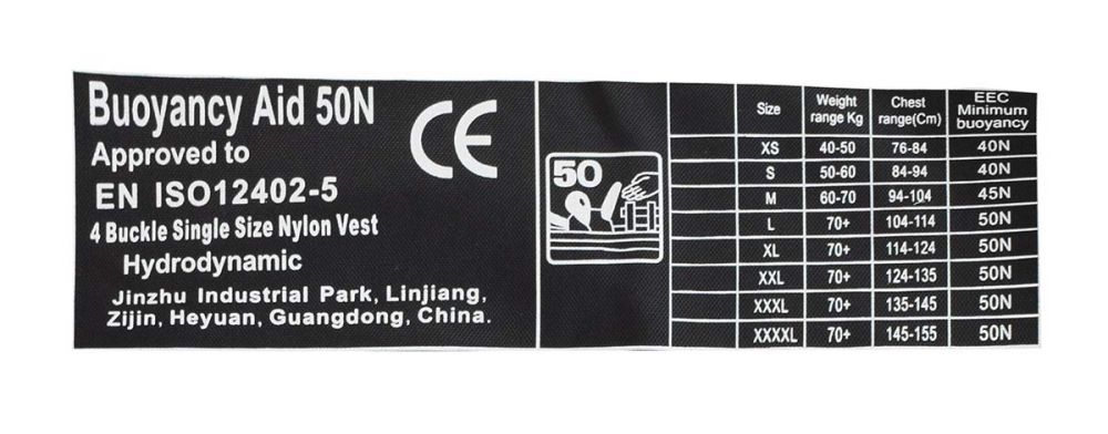 Prsluk za spašavanje Jet Ski Deluxe Nylon 50N siv S