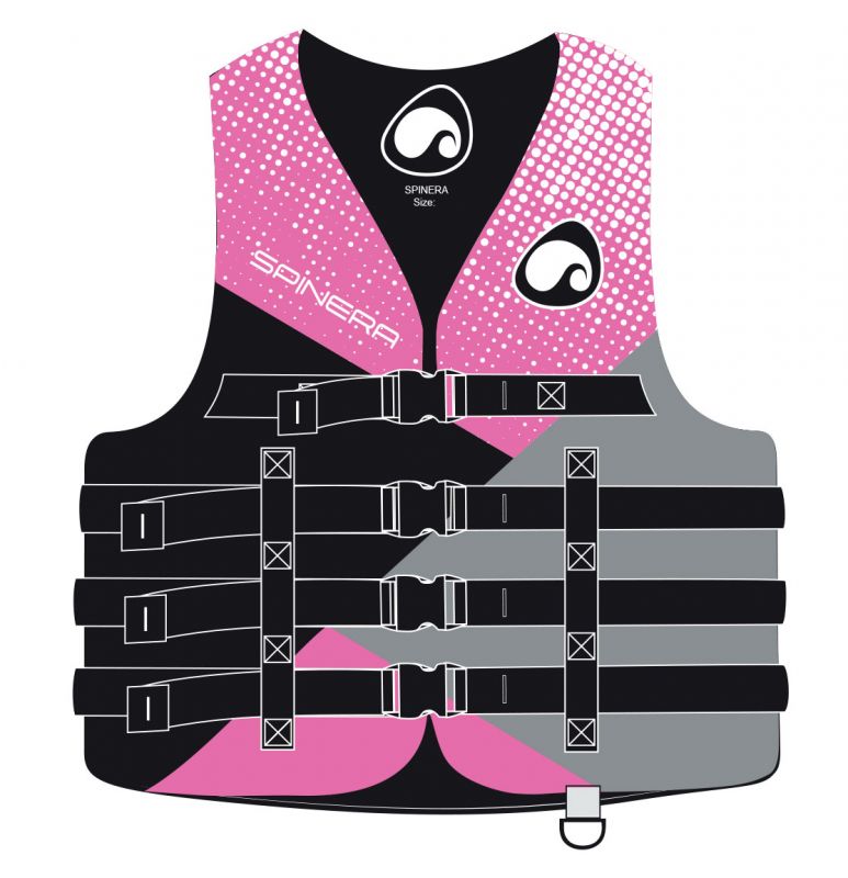 Prsluk za spašavanje Jet Ski Deluxe Nylon 50N pink L