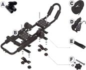 Angle krovni nosač za 2 kajaka