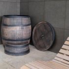 Roto bačva za ledene kupke imitacija drva 350L