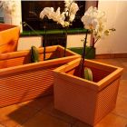 Roto cvjetna posuda Line čokolada L