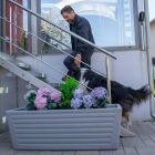 Roto cvjetna posuda Line čokolada L