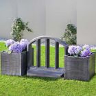 Roto posuda za cvijeće Teak - Izbijeljena imitacija drva L