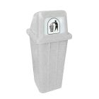 Roto pravokutna kanta za smeće 200 L granit