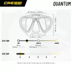 CRESSI termo maska ​​za ronjenje Quantum crna-crvena