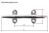 Inox bitva za privez barke ili broda 200x54x38mm