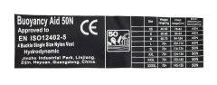 Prsluk za spašavanje Jet Ski Deluxe Nylon 50N siv S
