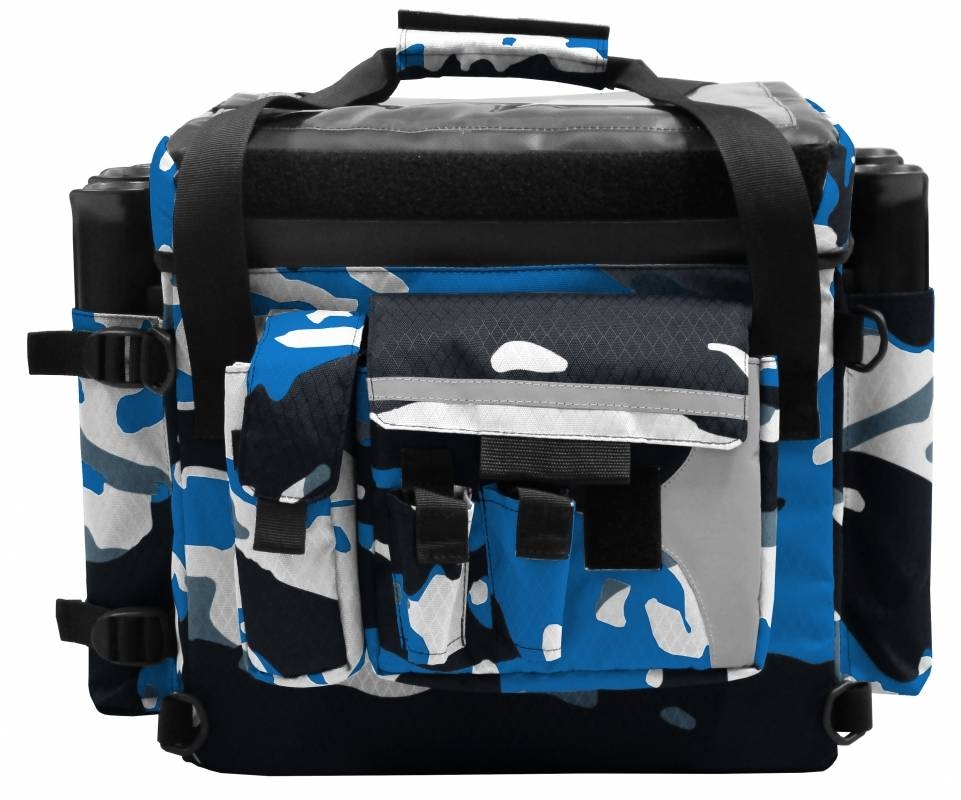Torba za ribolov FeelFree Camo Crate Bag 76L blue camo