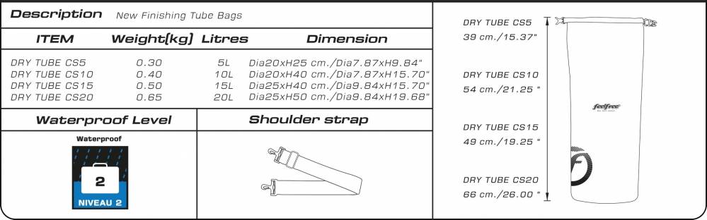 Vodootporna torba Dry Tube 10L Crna
